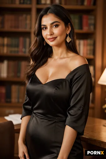 Photorealistic portrait of a beautiful mature Arab woman
