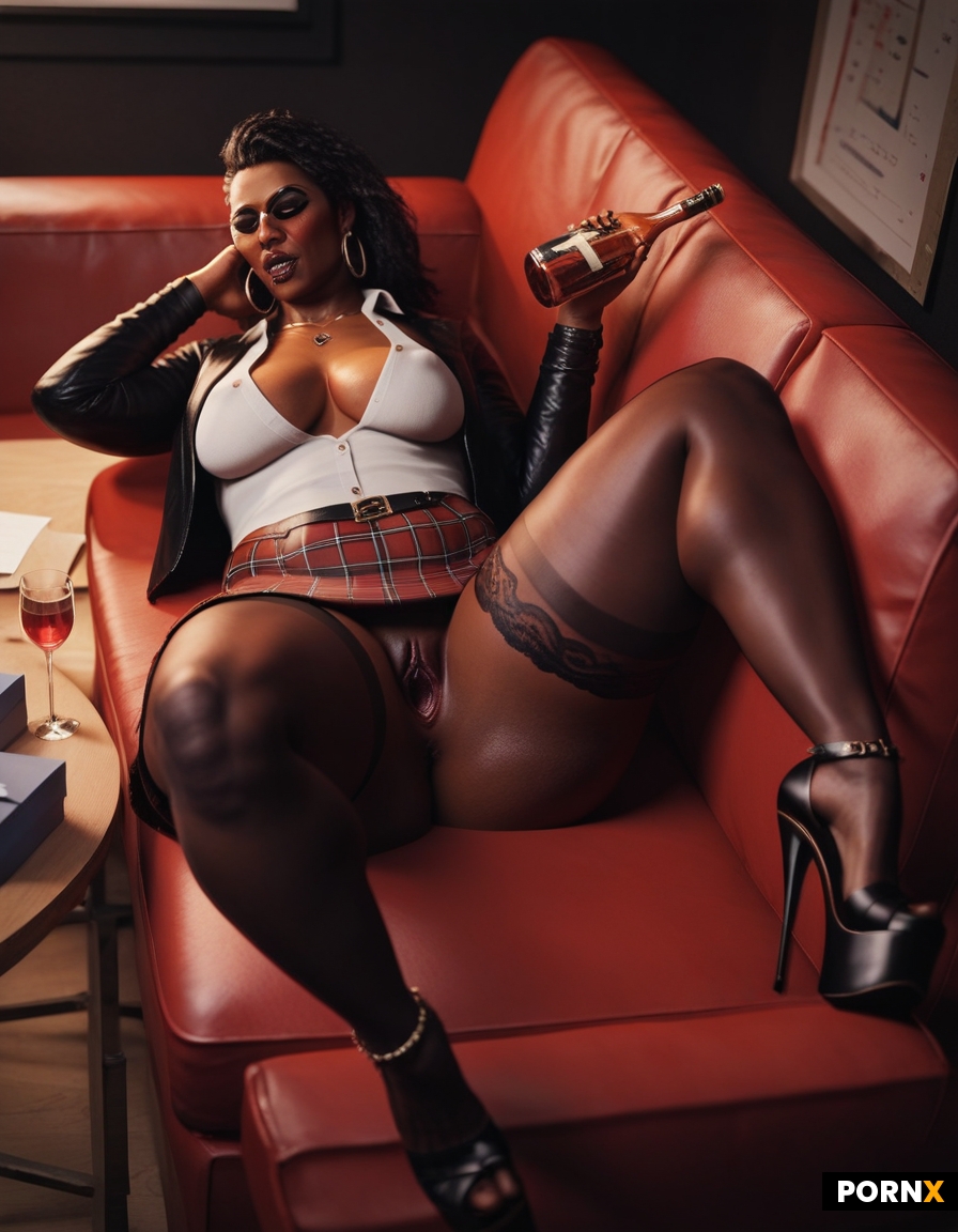 slutty african woman