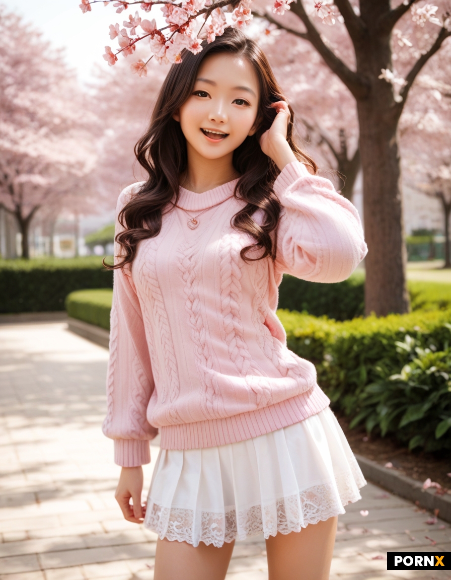 A lovely 20-year-old Korean woman with soft features