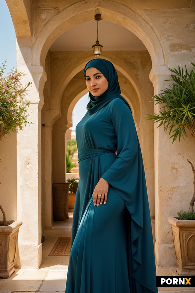 Femme algérienne corps complet avec hijab