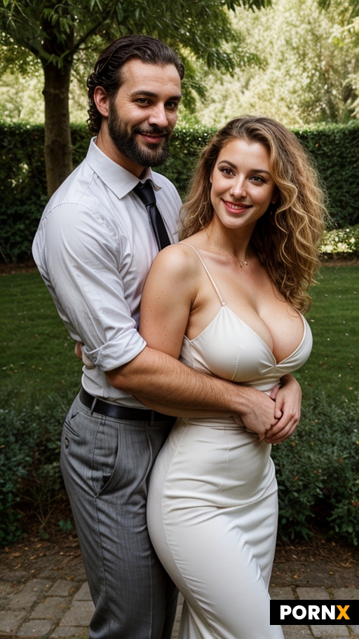 Man holding horny woman