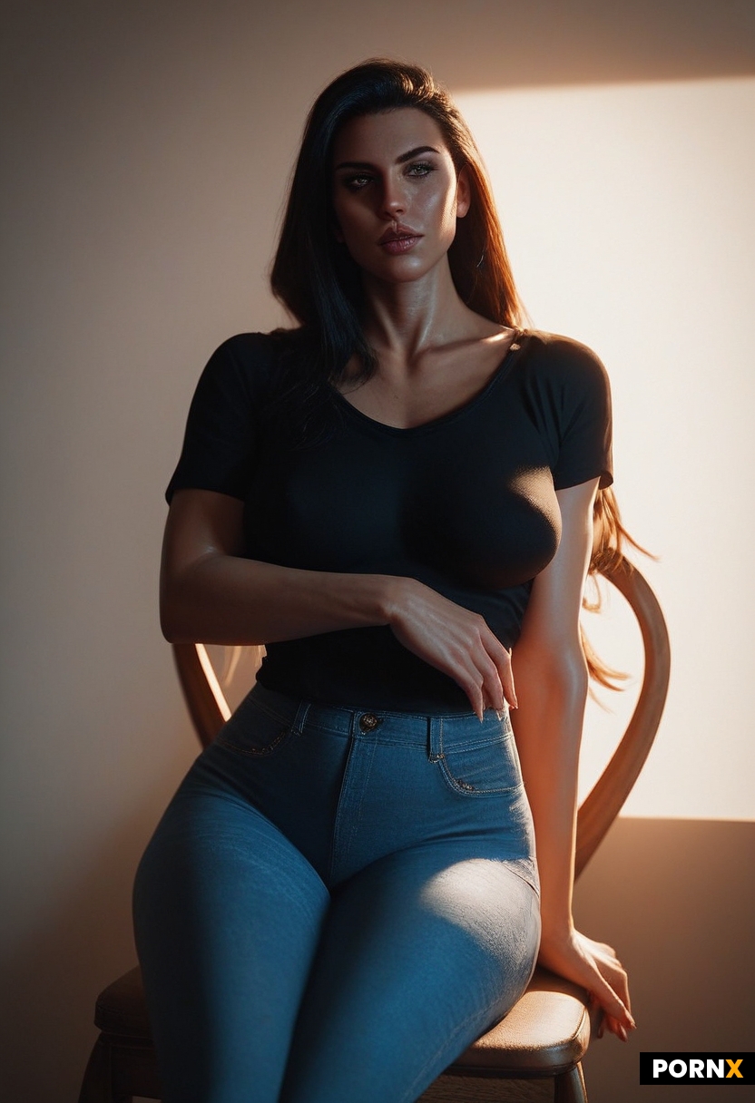 sitting in chair
