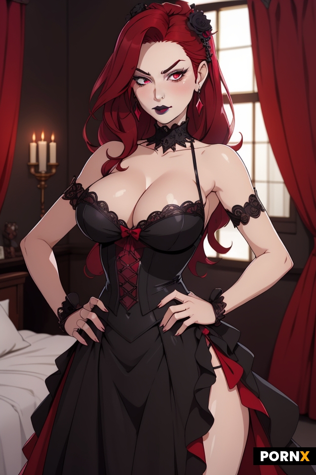 sexy beautiful busty goth princess
