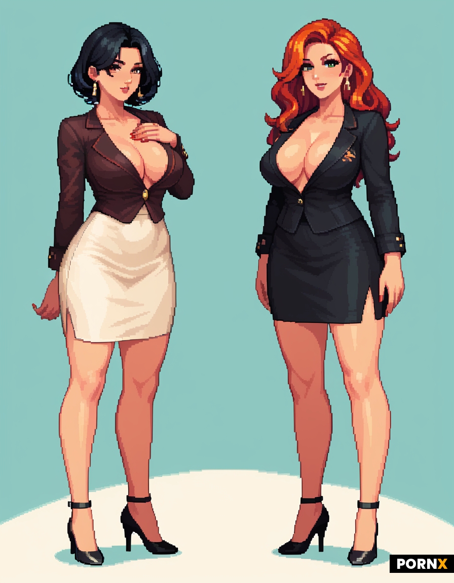 "Two women in an intimate setting