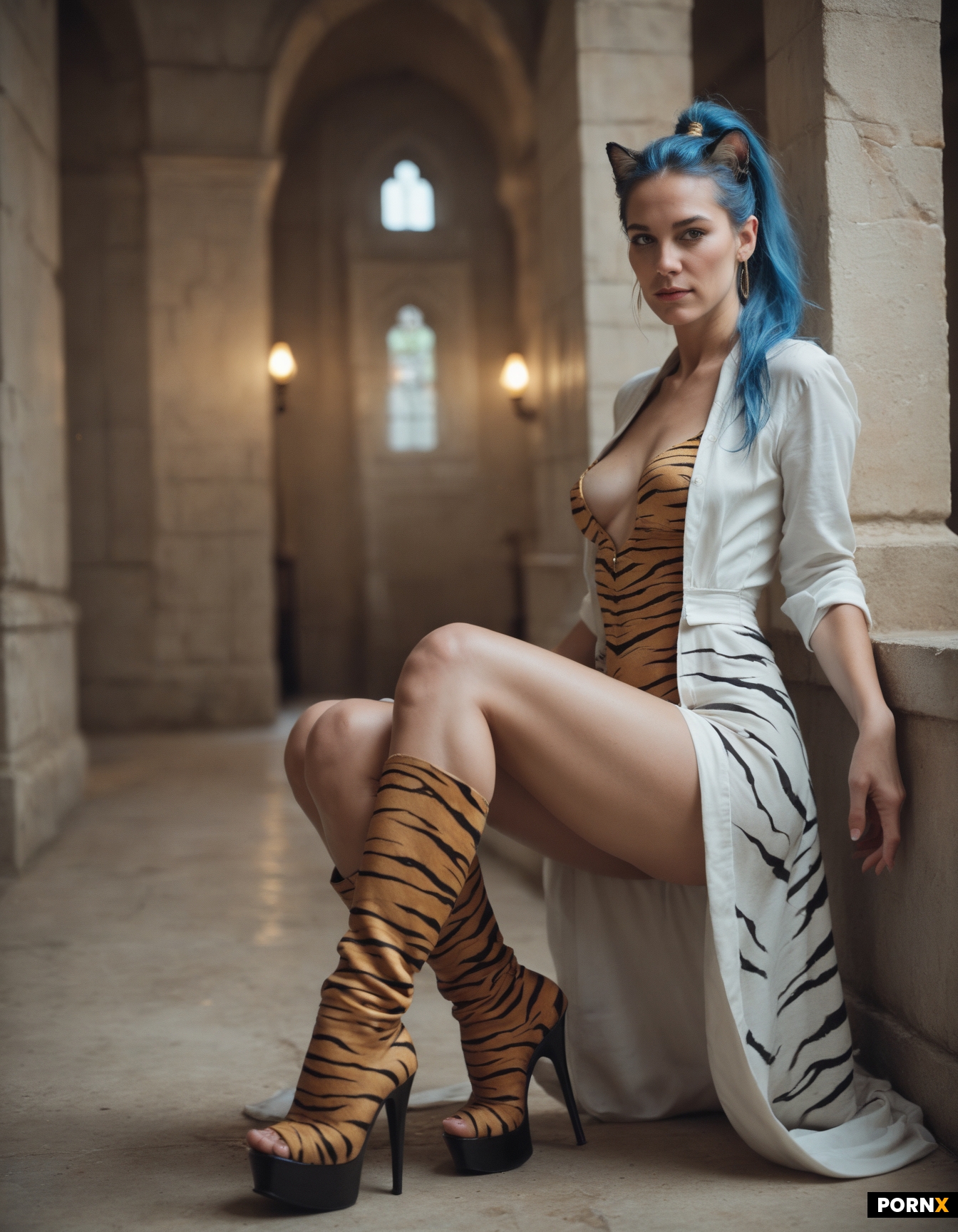 full body open furry costume with feet