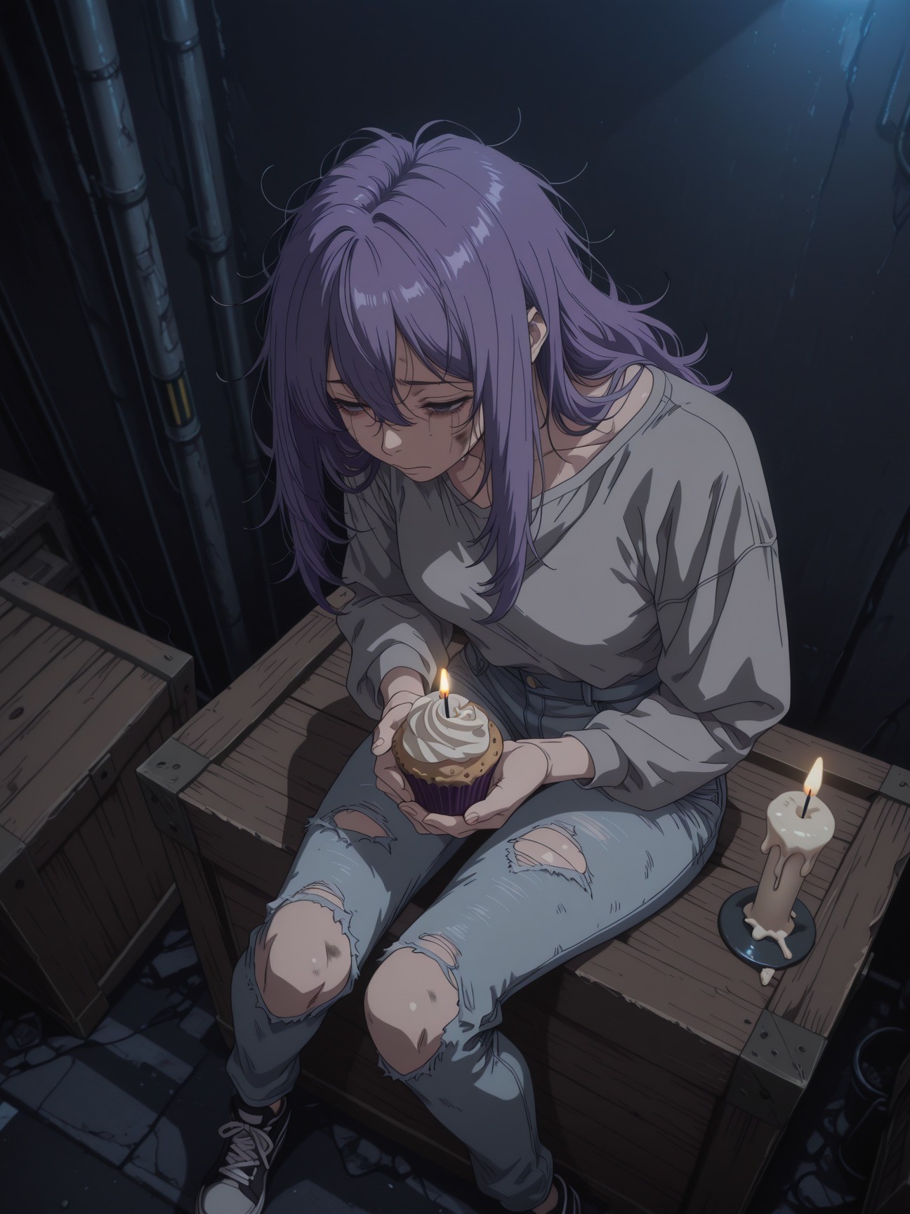 Lena, homeless on her birthday