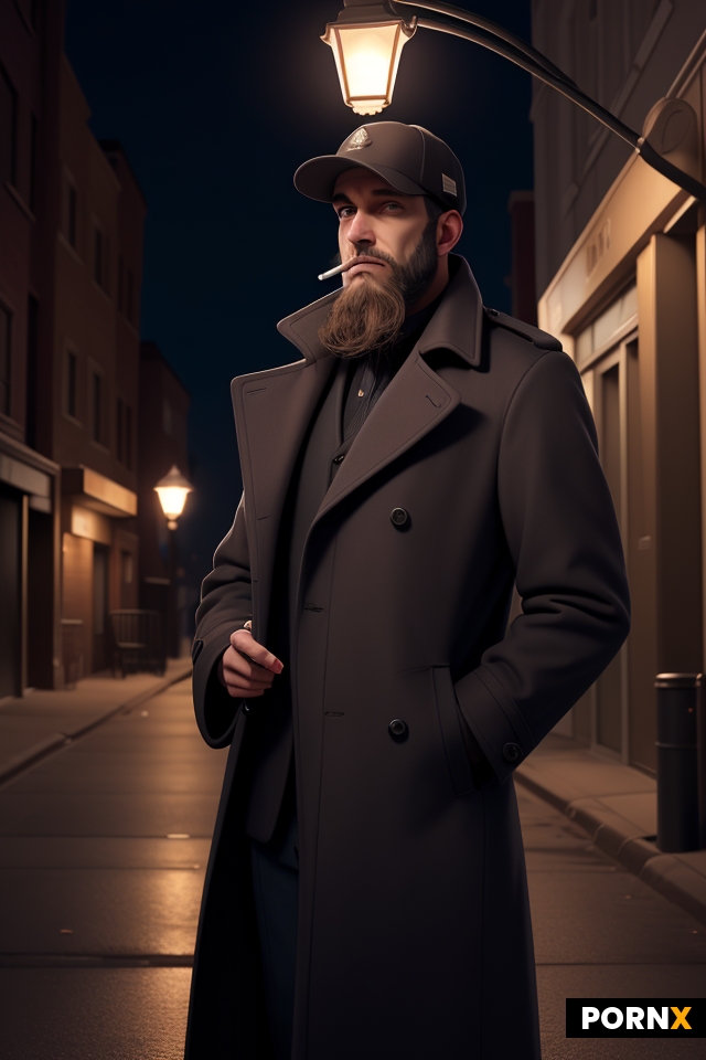 a man in a long coat