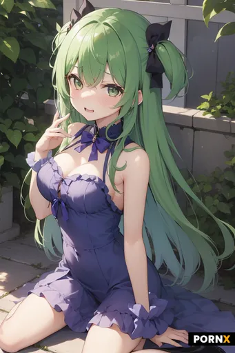かわいくて小柄で、桃色の髪の魔法を使う女の子で裸の恥ずかしい姿勢にして