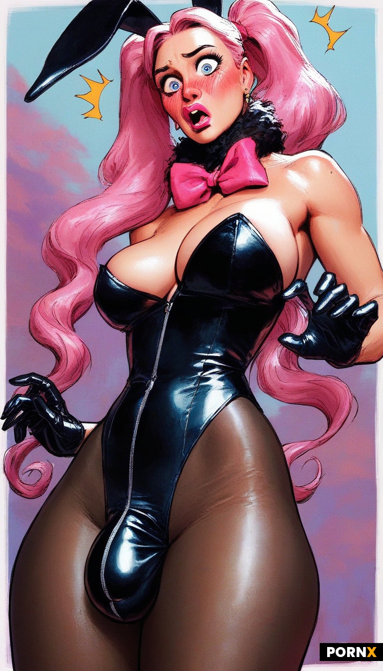 long pink pigtails