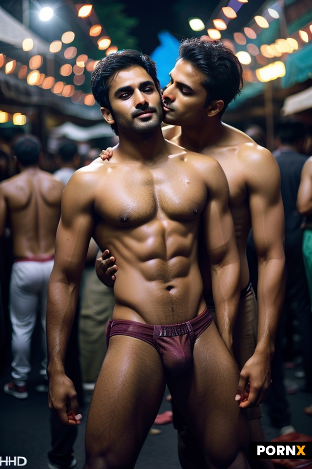 Group of gay Indian hot adult brown skin cricket player man with hot muscular sweat body wear Indian