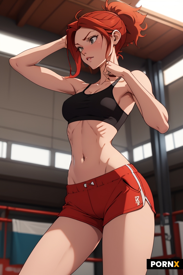 lanky redhaired woman