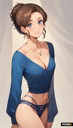 Beautiful cute sexy svelte anime woman