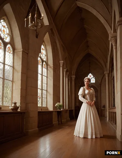 Ornate room in a medieval castle