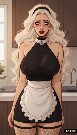 beautiful platinum blonde woman