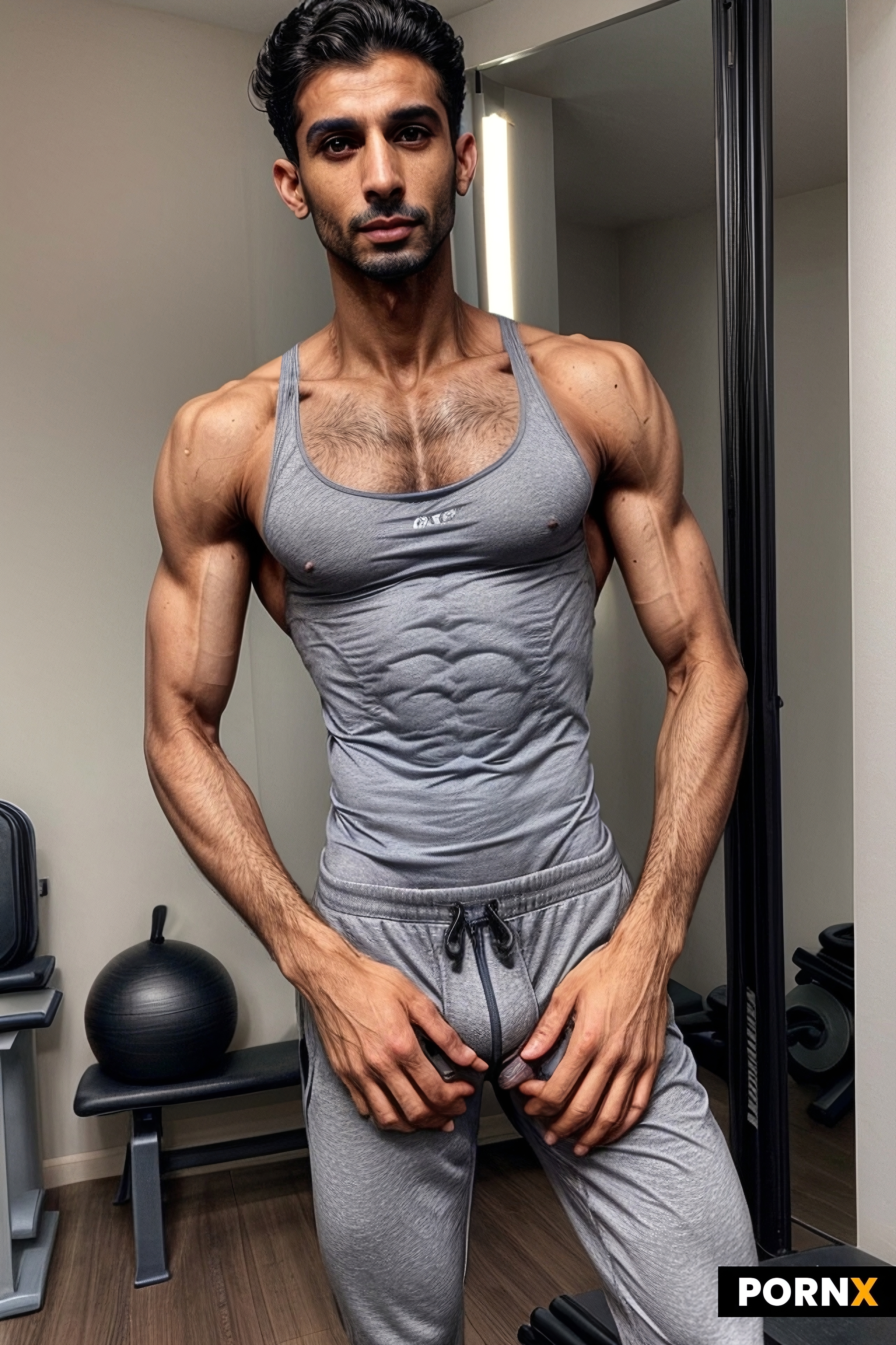 arab man have a  big hard cock