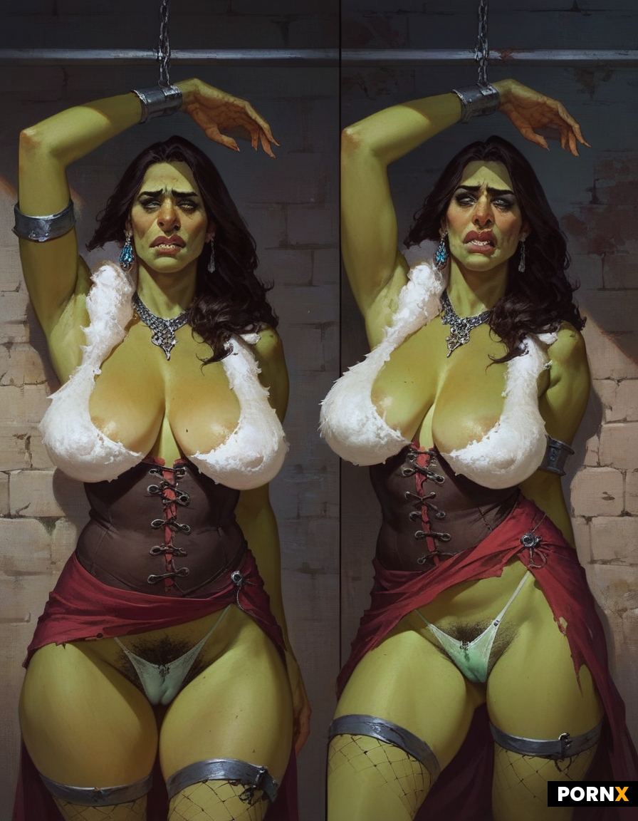 Nervous helpless Goblin woman BIG NOSE
