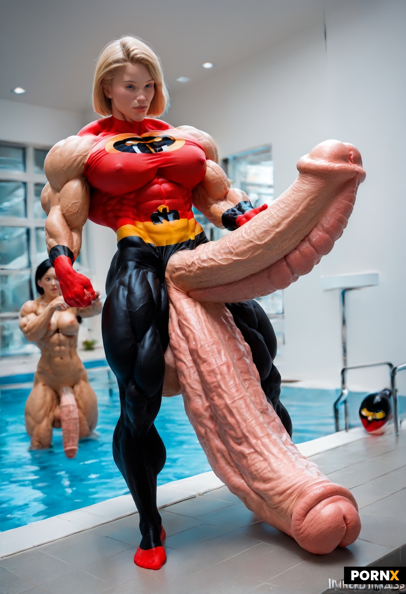 One fetishist with a giant leg and a colossal cock that reaches the floor