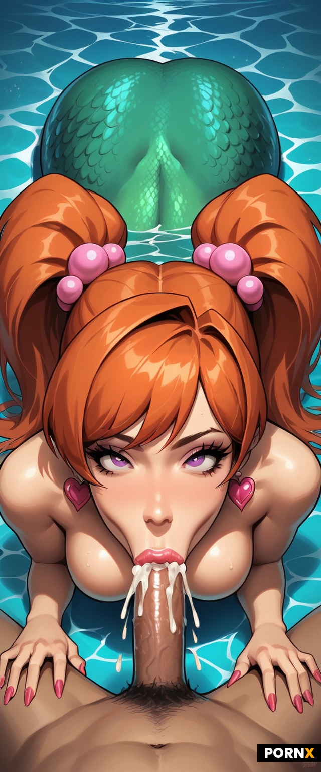 Sexy mermaid woman
