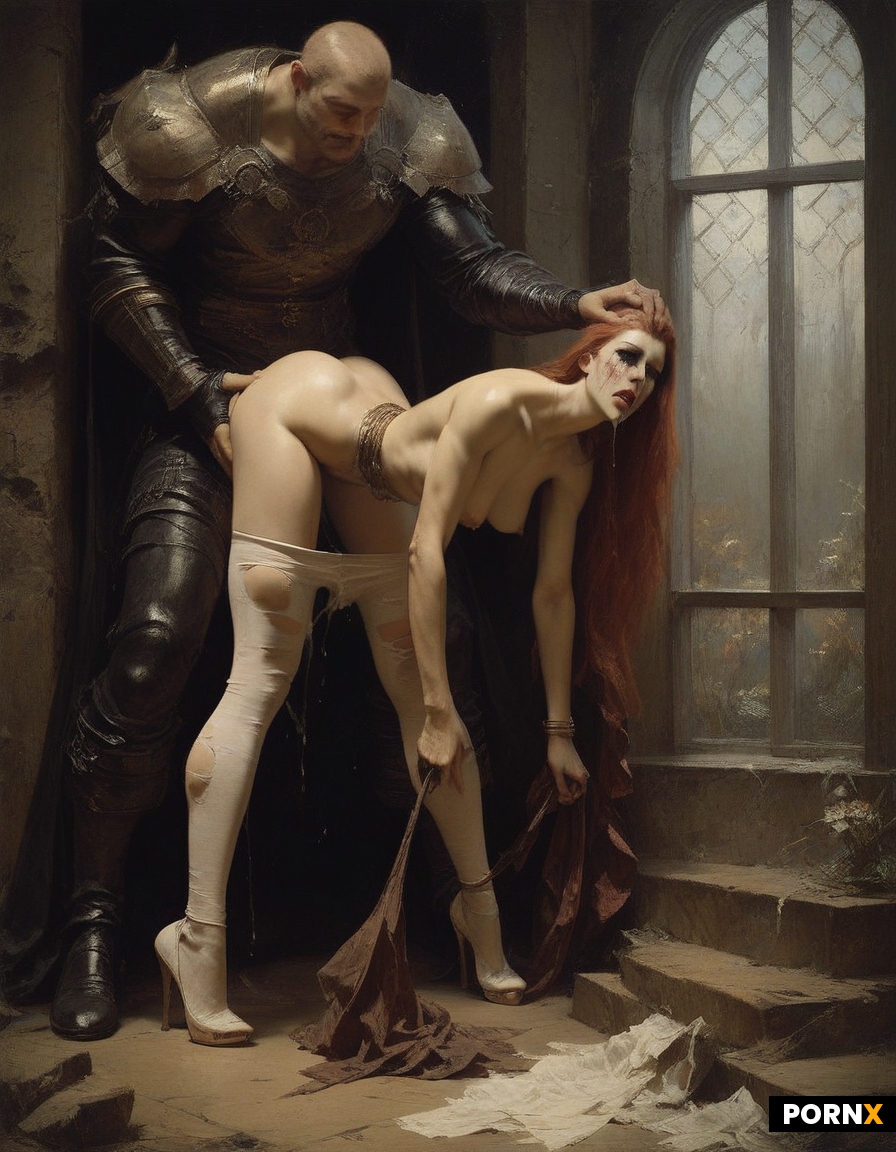 buff man with big penis grabbing skinny chinese woman's head and penetrating her mouth
