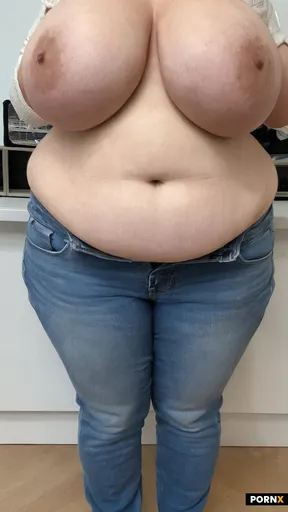 large soft plush natural belly