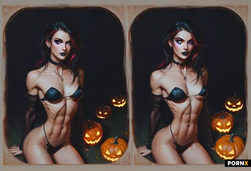 a hot slutty goth model