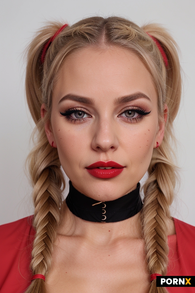 face portrait of a bimbo