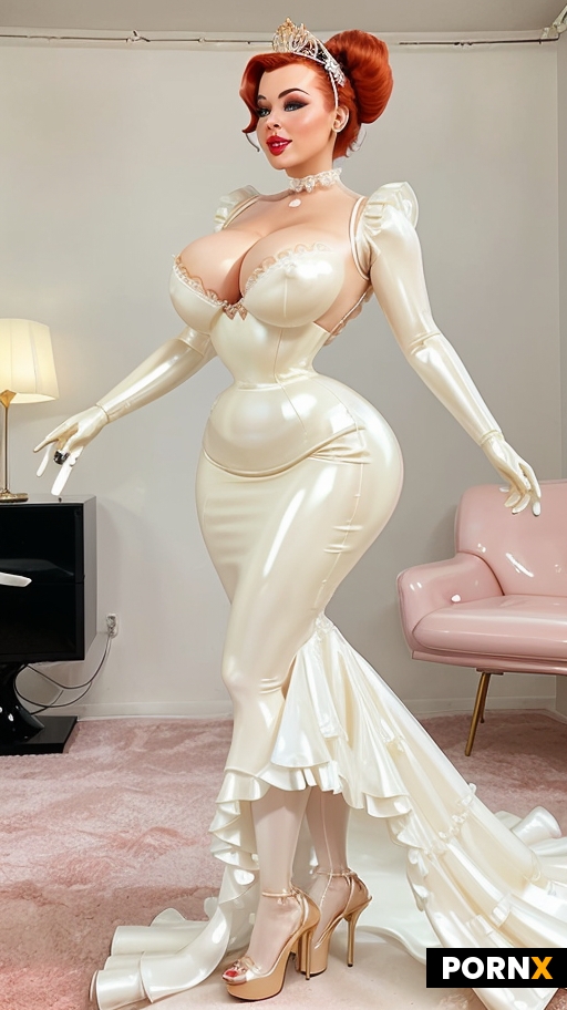 Hyperfeminine bimbo robot android