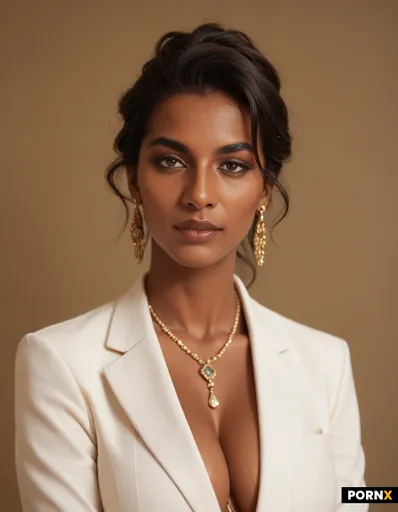 Indian woman in a white blazer