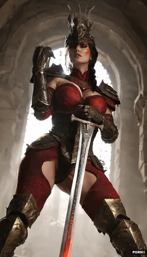 An adult busty woman in her mid-twenties