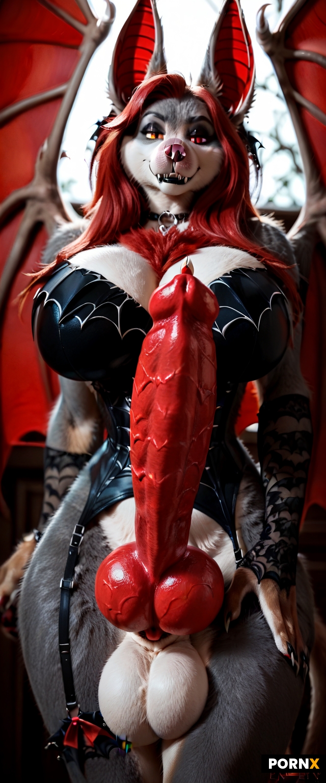 Furry Bat futanari