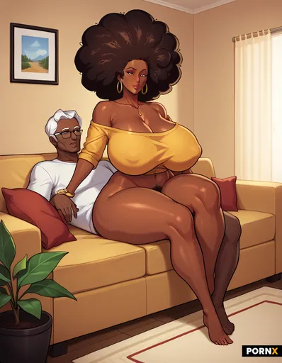 beautiful curvy black woman