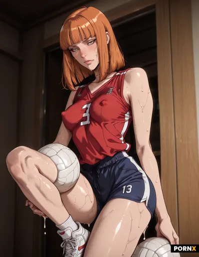 Sweaty volleyball slut sharp aquiline nose