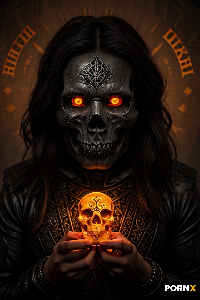 Create an image of Bob the Skull from The Dresden Files