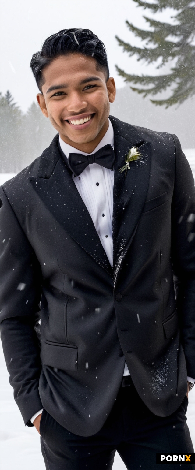 Create an image of a smiling small Indian-Filipino man