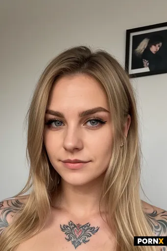 21 jährige Französin mit Tattoos und Piercing