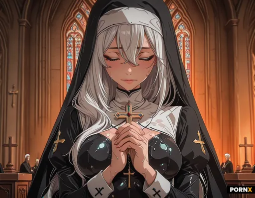 white long hair