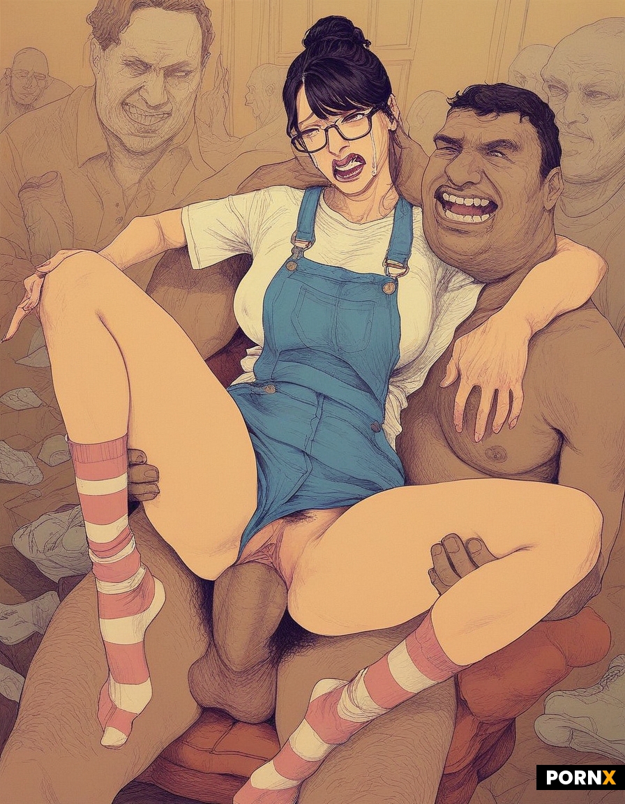 Extremely nerdy tan asian korean dork female