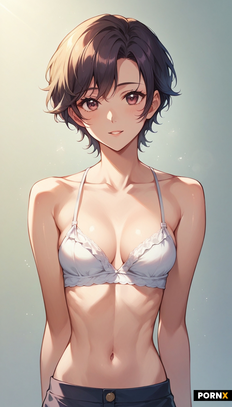 Beautiful cute sexy svelte anime woman