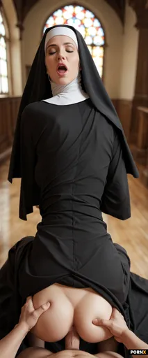 Nun wearing a Black habit