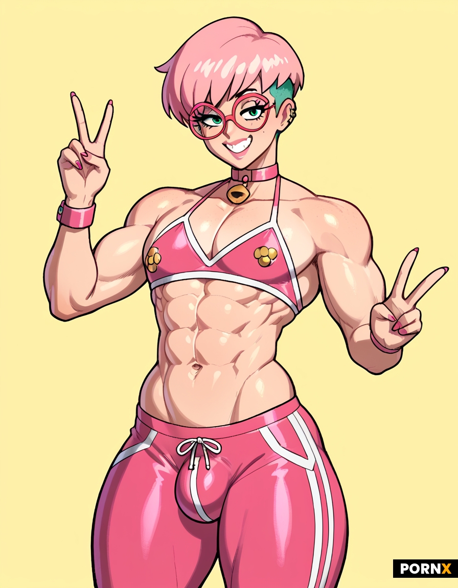 Femboy queer cute Nerd glasses
