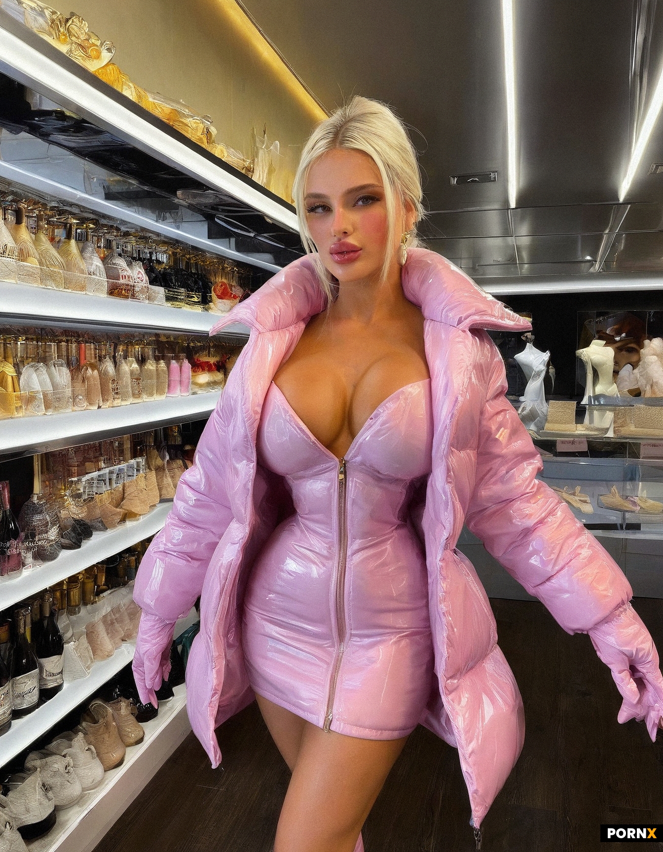 A super rich and luxurious blonde girl