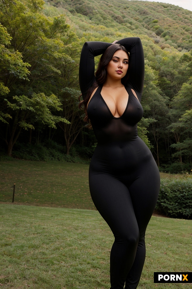 A curvaceous woman