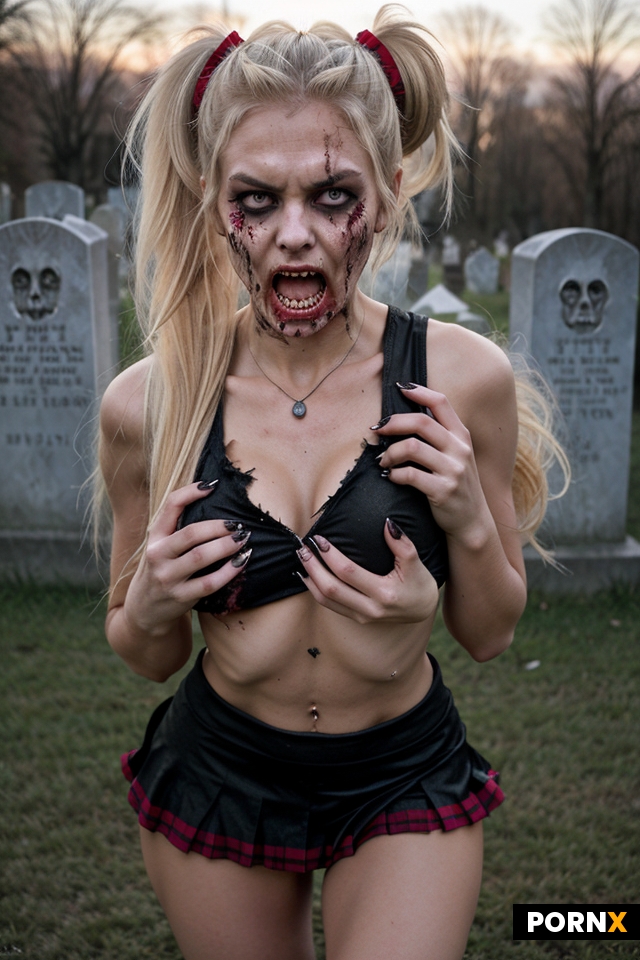 pretty zombie woman
