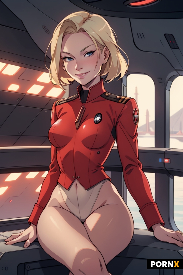 A blonde woman