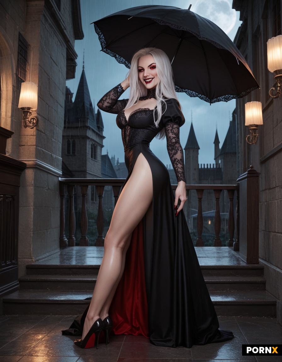 She is a cute vampire