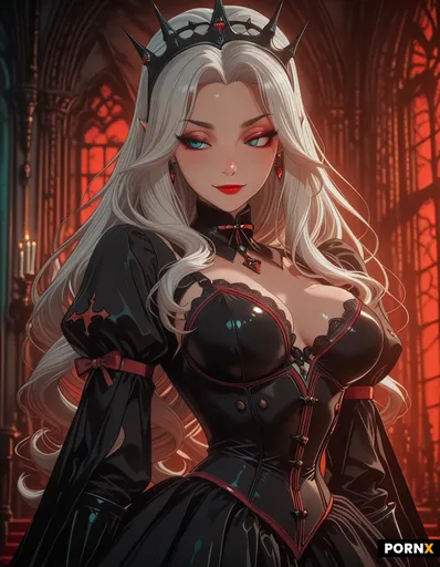 vampire sexy mostrando su cuerpo entero y las tetas