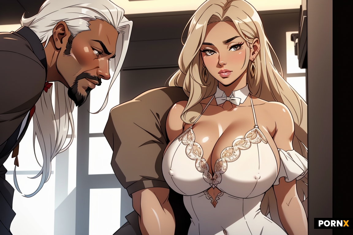 a gorgeous woman and two men