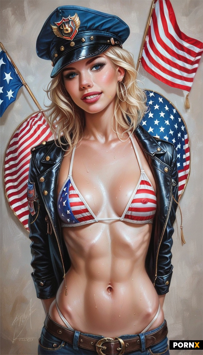 One female bikini model