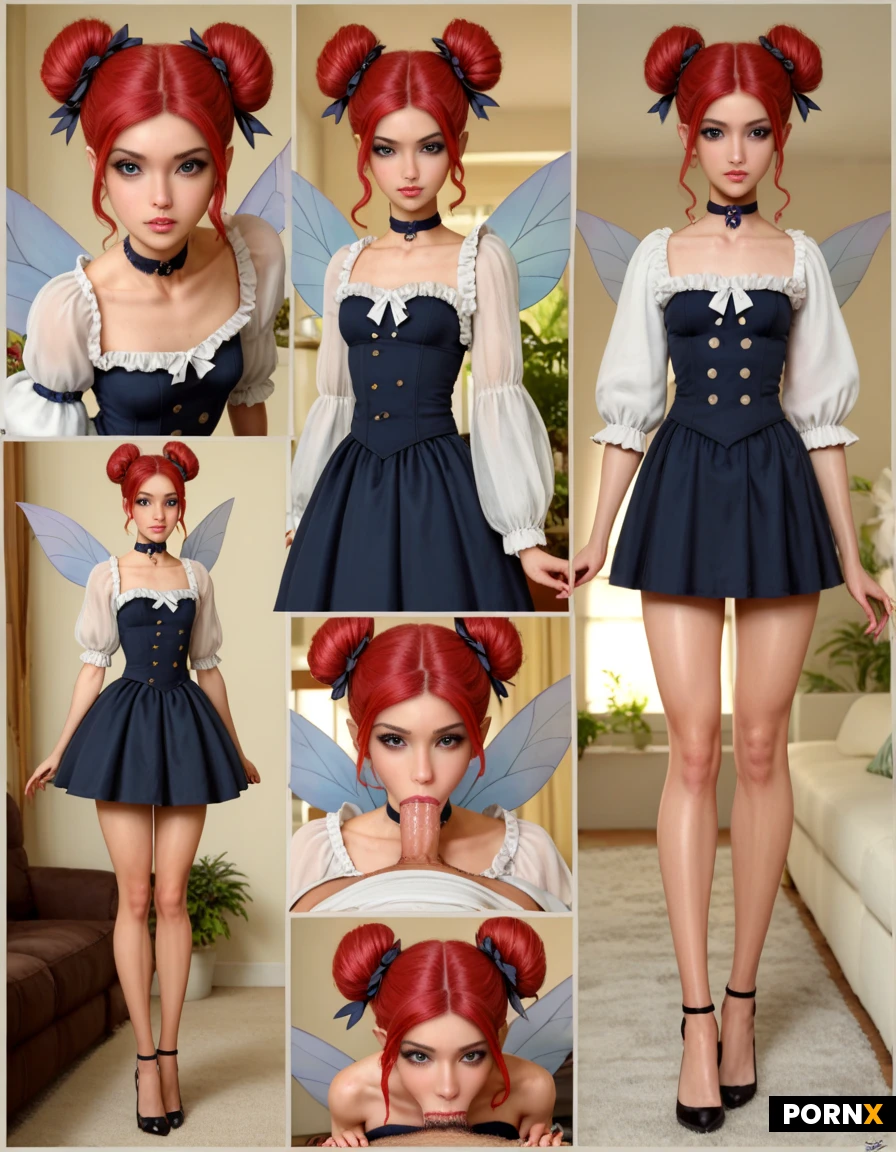 (multiple pictures:1.3),(cock suck story),hdr,ultra high details,ultra sweet,cute princess fairy,beautiful fairy,ultra skinny,ultra long legs,small,skinny waist,small waist,(round breasts),tight high hair buns,long site tales,fairy hair ribbons,choker,(ultra thick black eyeliner),fairy uniform,fairy shirt,gown jacket,fairy midi skirt,high stockings,fairy cosplay,belt,fully clothed,living room,man,big hard white cock,(deepthroat),mouth juice,living room,close side view from above,lower angle,looking at viewer,