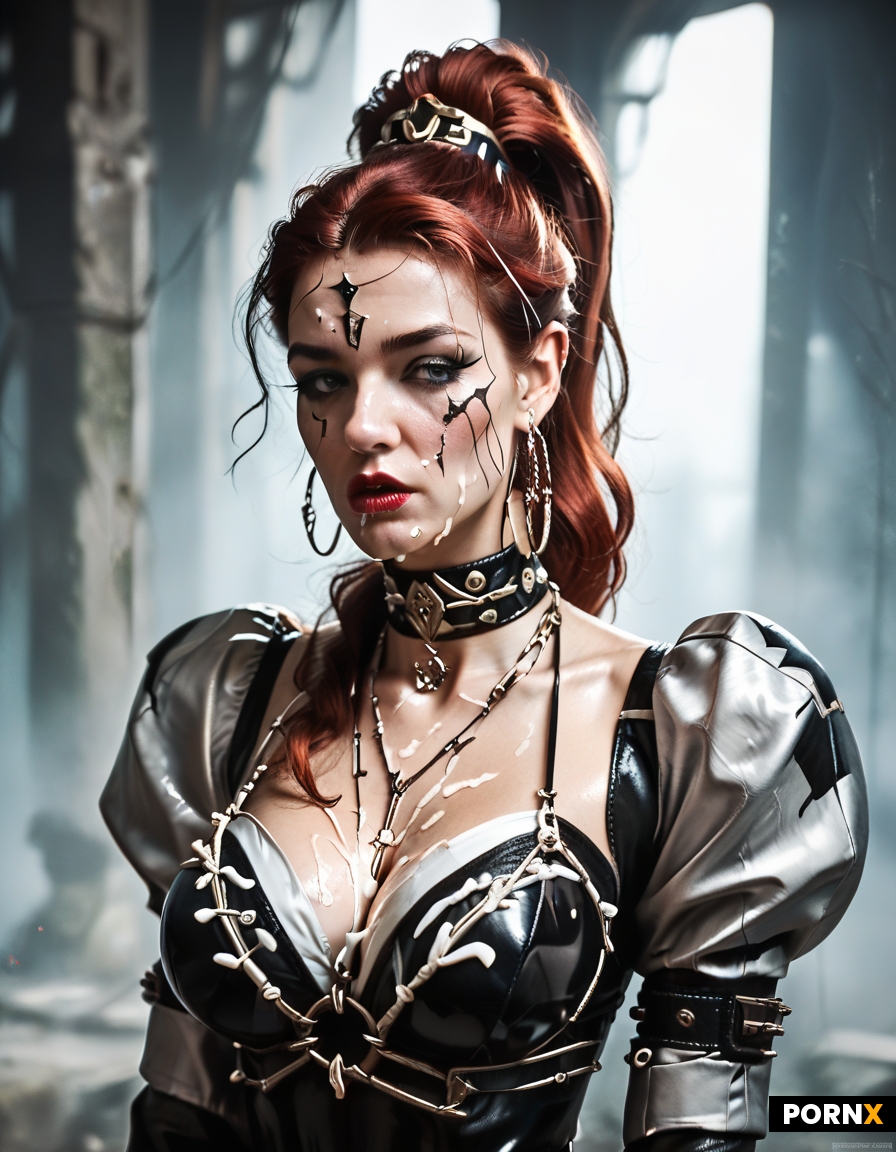 retrofuturistic apocalyptic busty robot Android mech cybernetic sexbot bukkake rave